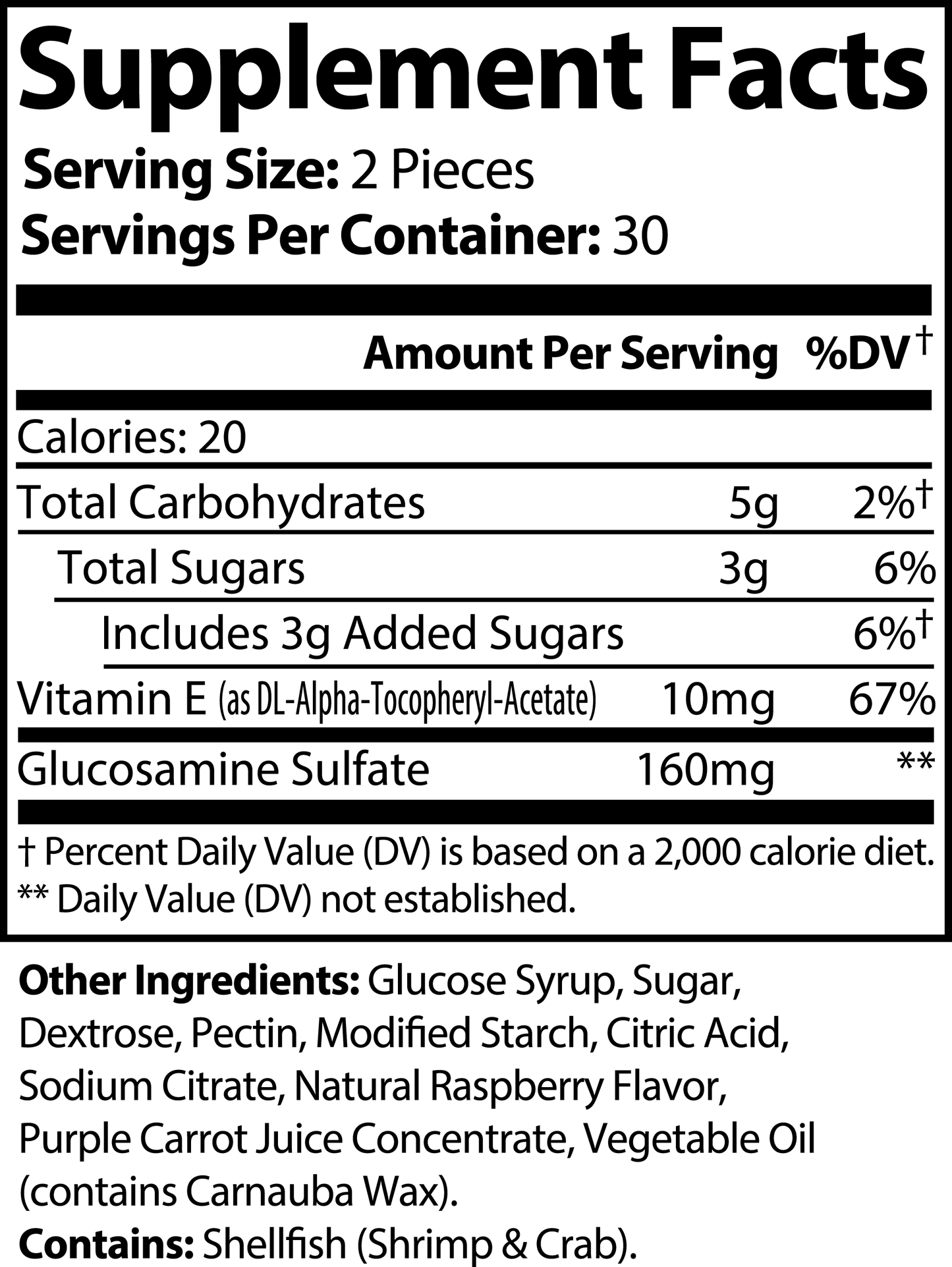 Joints Support Gummies (Raspberry)