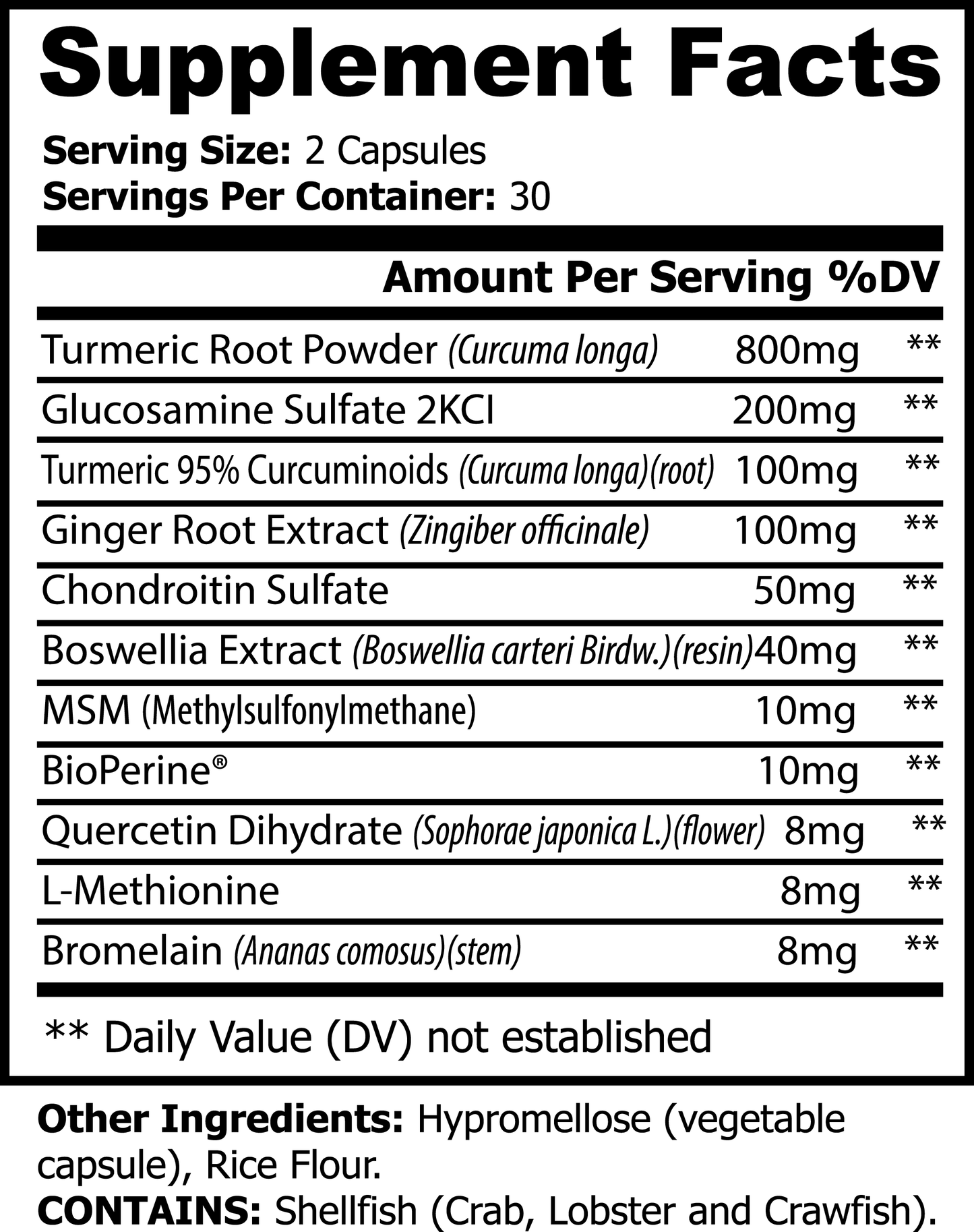 Turmeric Platinum Edition (60 Capsules)