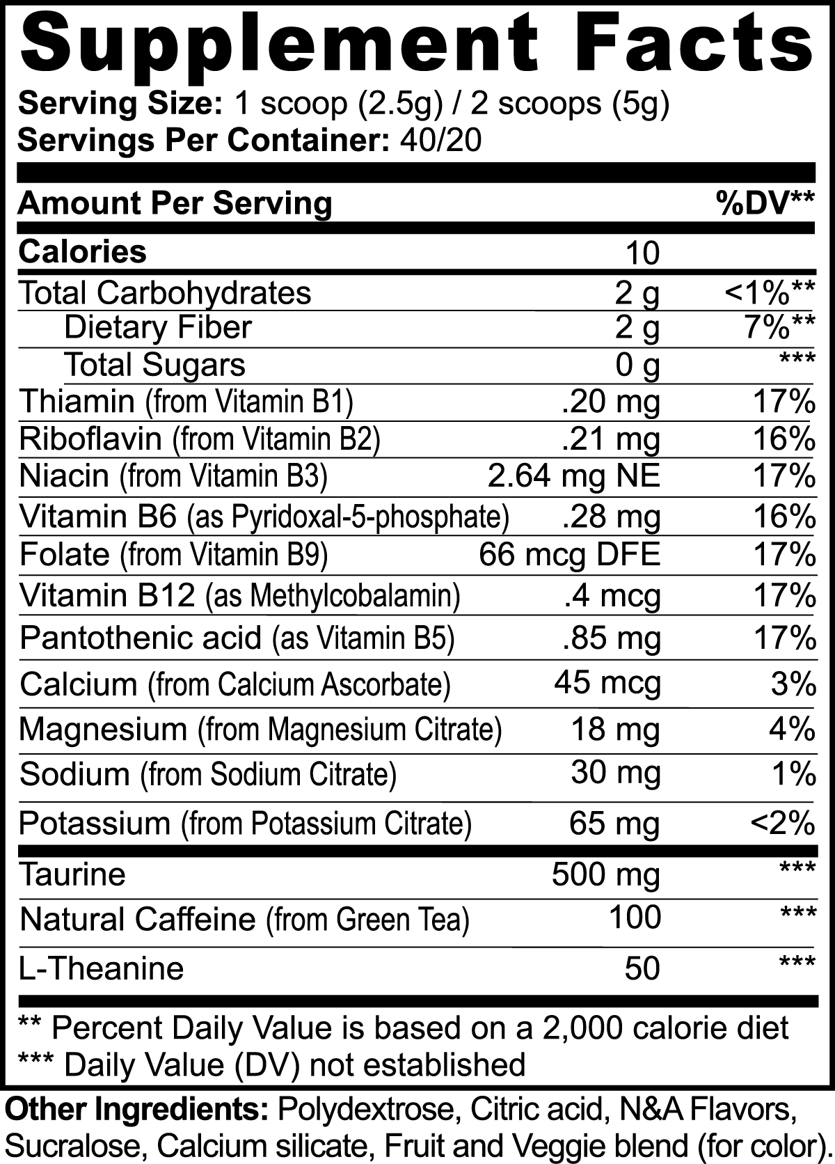 Energy Pre-Workout Formula(Power Punch)