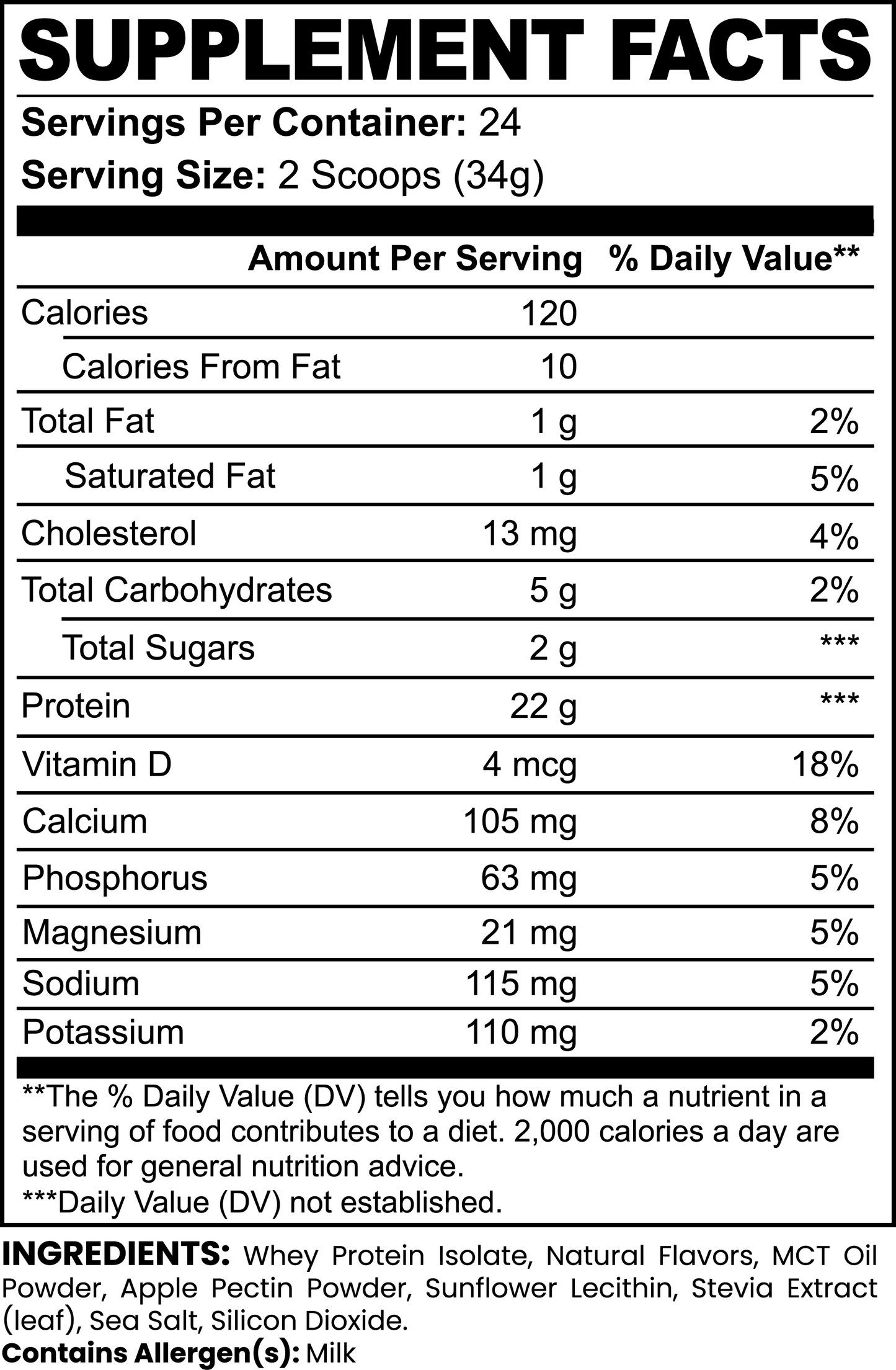 Isolate Advanced Whey Protein(Vanilla Milkshake)