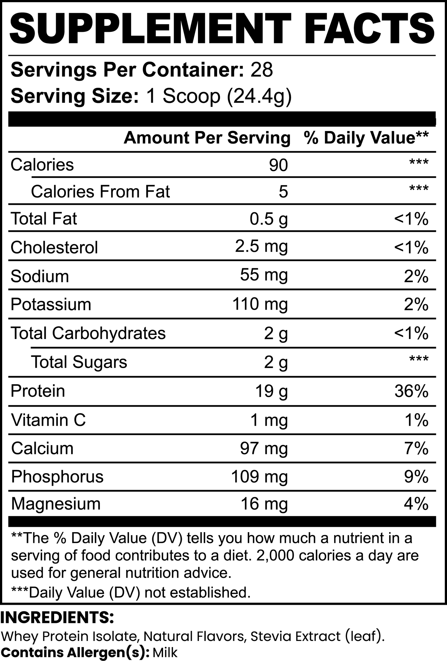 Whey Pure3 Isolate Protein  (Vanilla Milkshake)