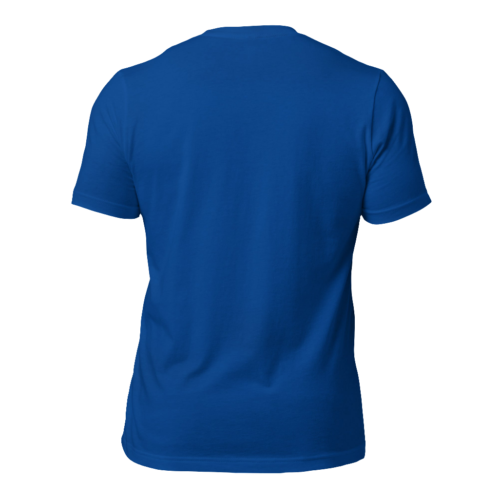 Gradient Royal Blue Single Male Logo T-Shirt