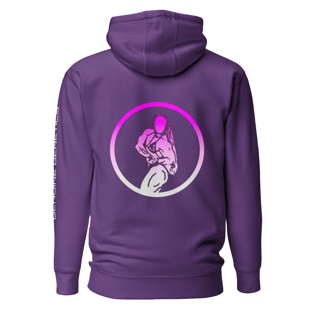 Gradient Purple Female Logo Hoodie