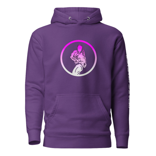 Gradient Purple Female Logo Hoodie