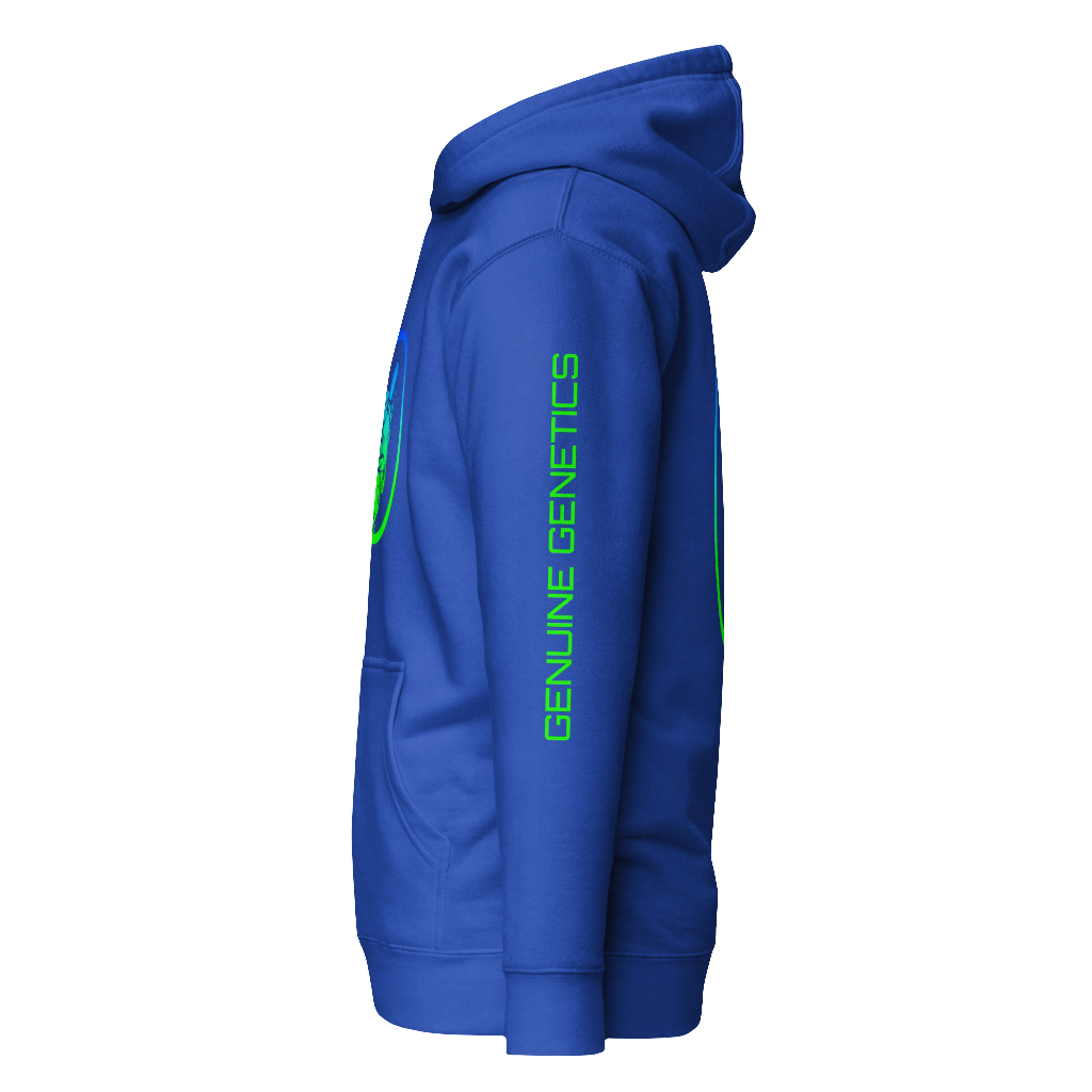 Gradient Royal Blue Female Logo Hoodie