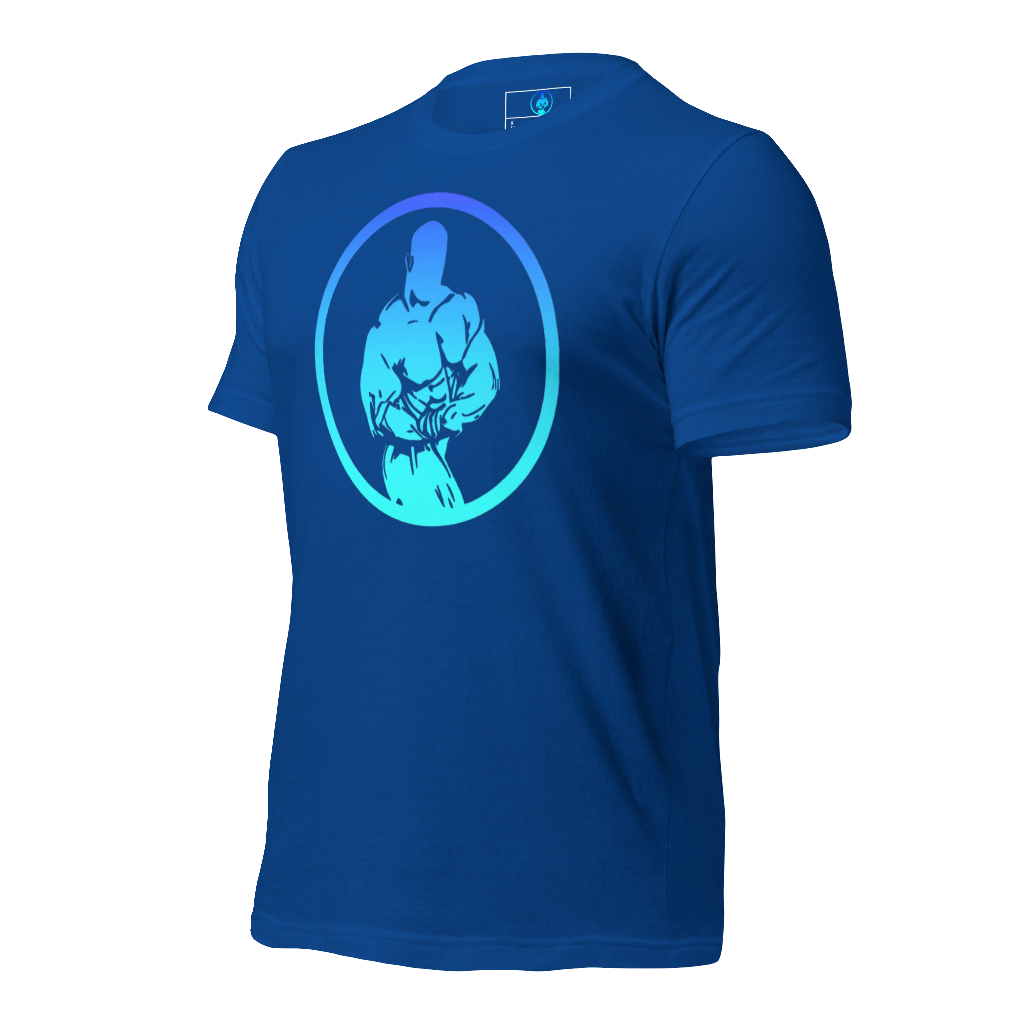 Gradient Royal Blue Male Logo T-Shirt