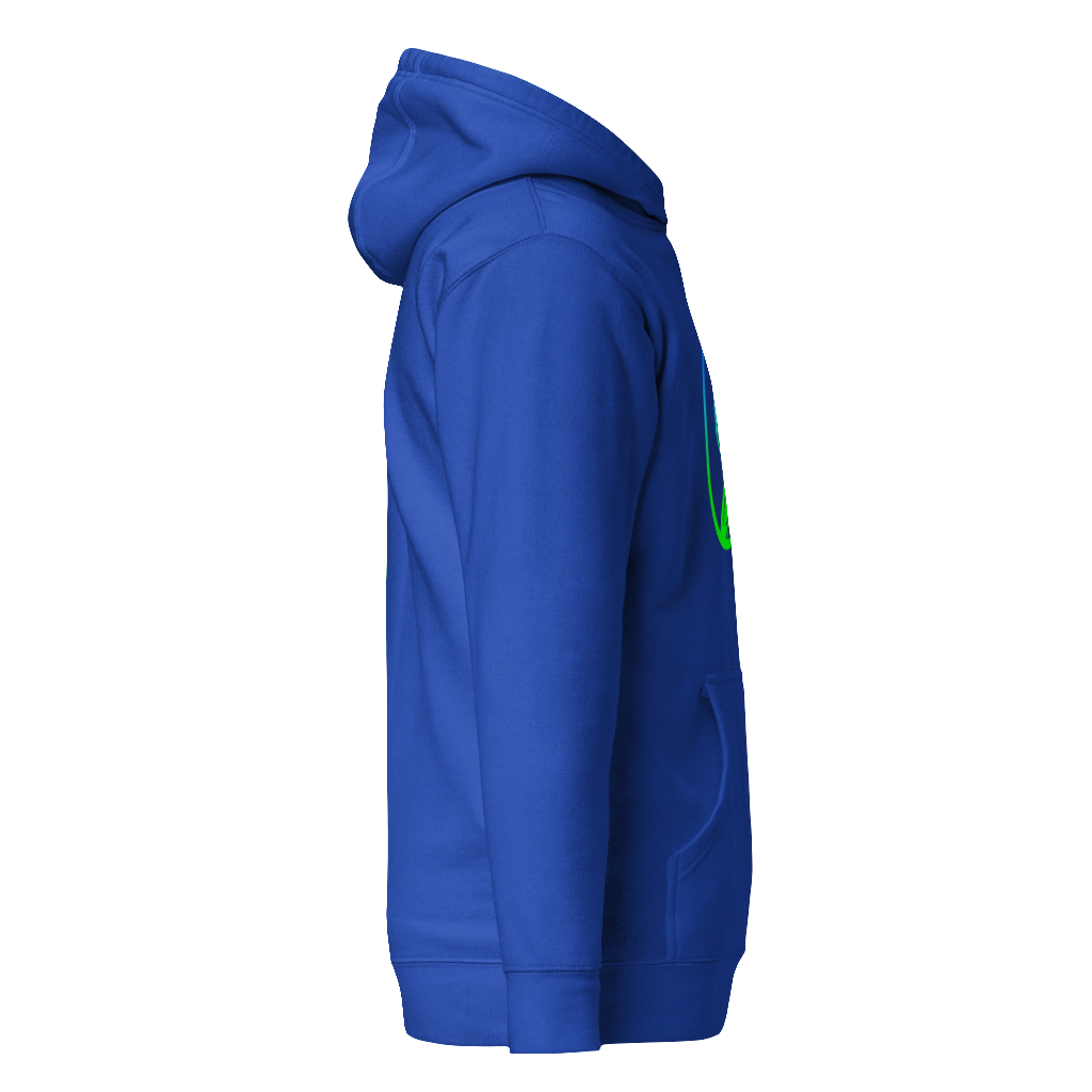 Gradient Royal Blue Female Logo Hoodie