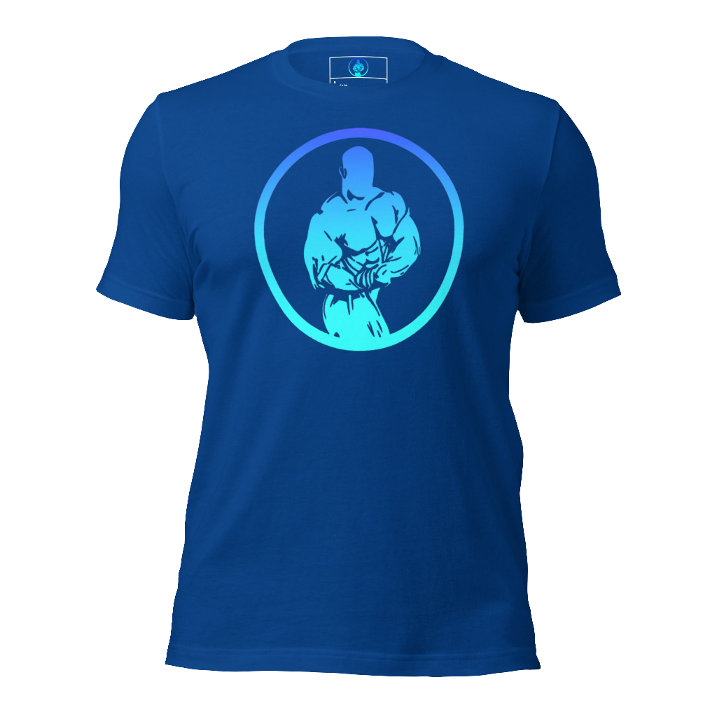 Gradient Royal Blue Male Logo T-Shirt