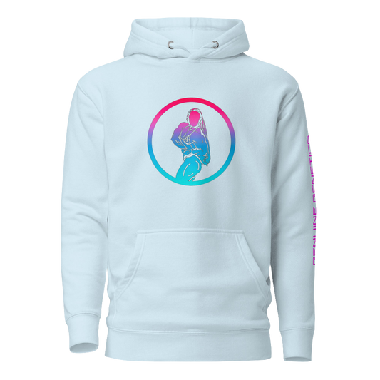 Gradient Light Blue Female Logo